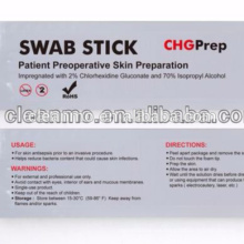 chloraprep Swab Stick FS707 con punta de espuma rectangular grande